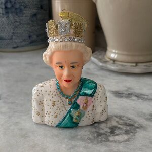 Christmas ornament of Queen Elizabeth.